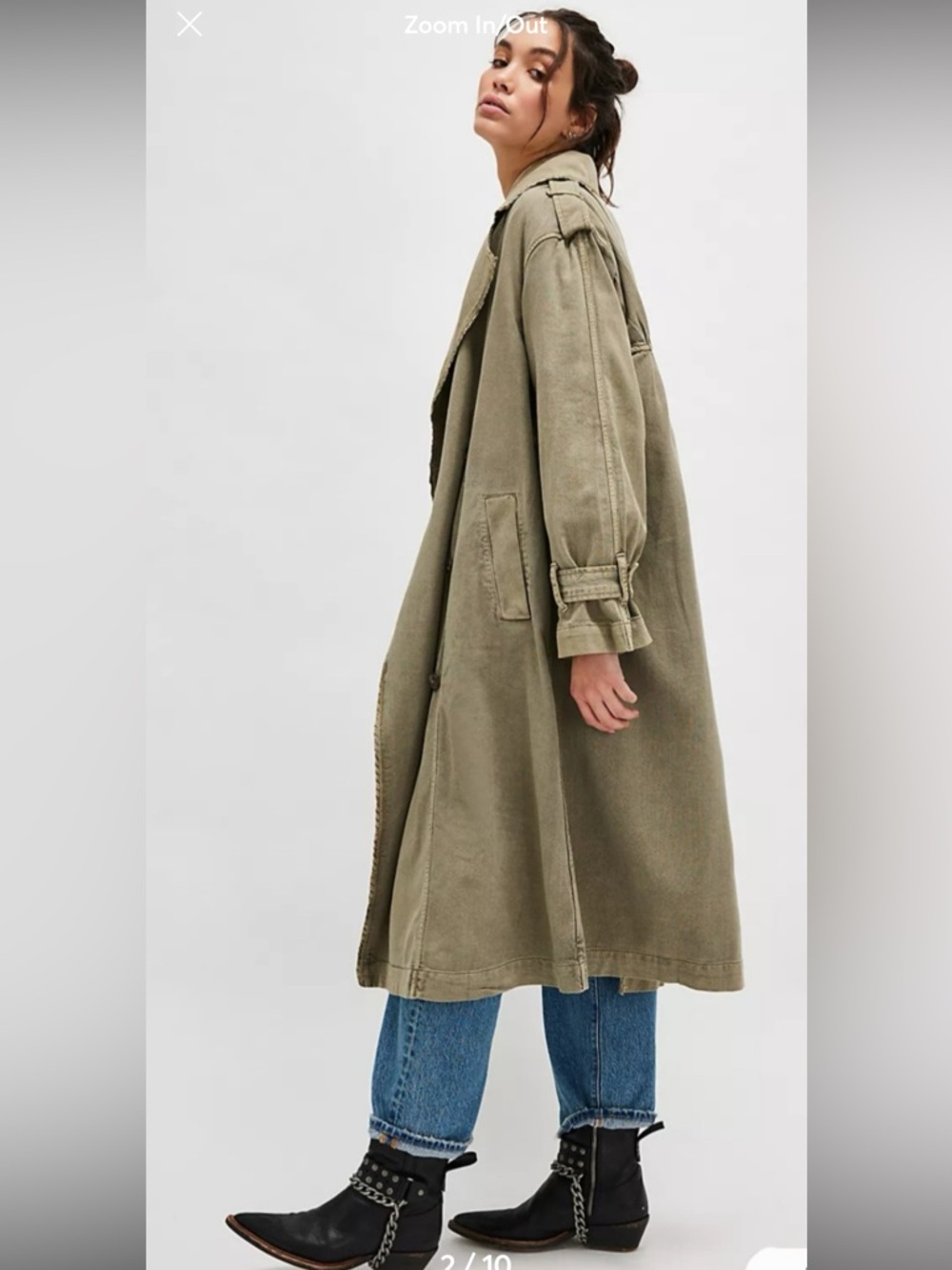 Free People Times Up Trench Coat

#100%cotton
